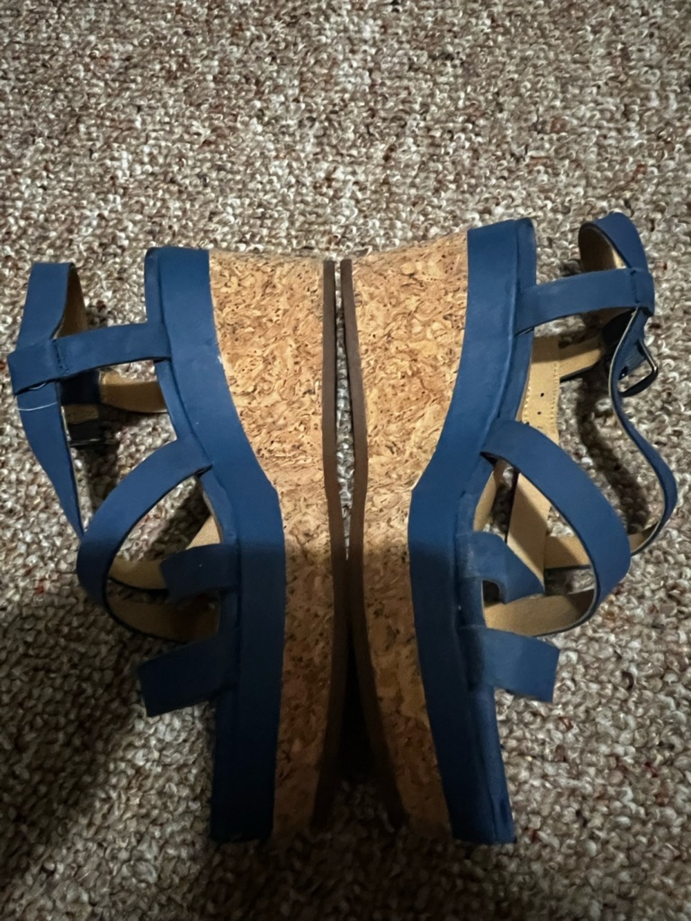 Lucky Brand Blue Strappy Women's Sandals - Picture 3 of 6